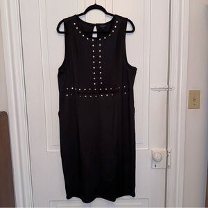 ✨torrid black & silver embellished sleeveless dress✨